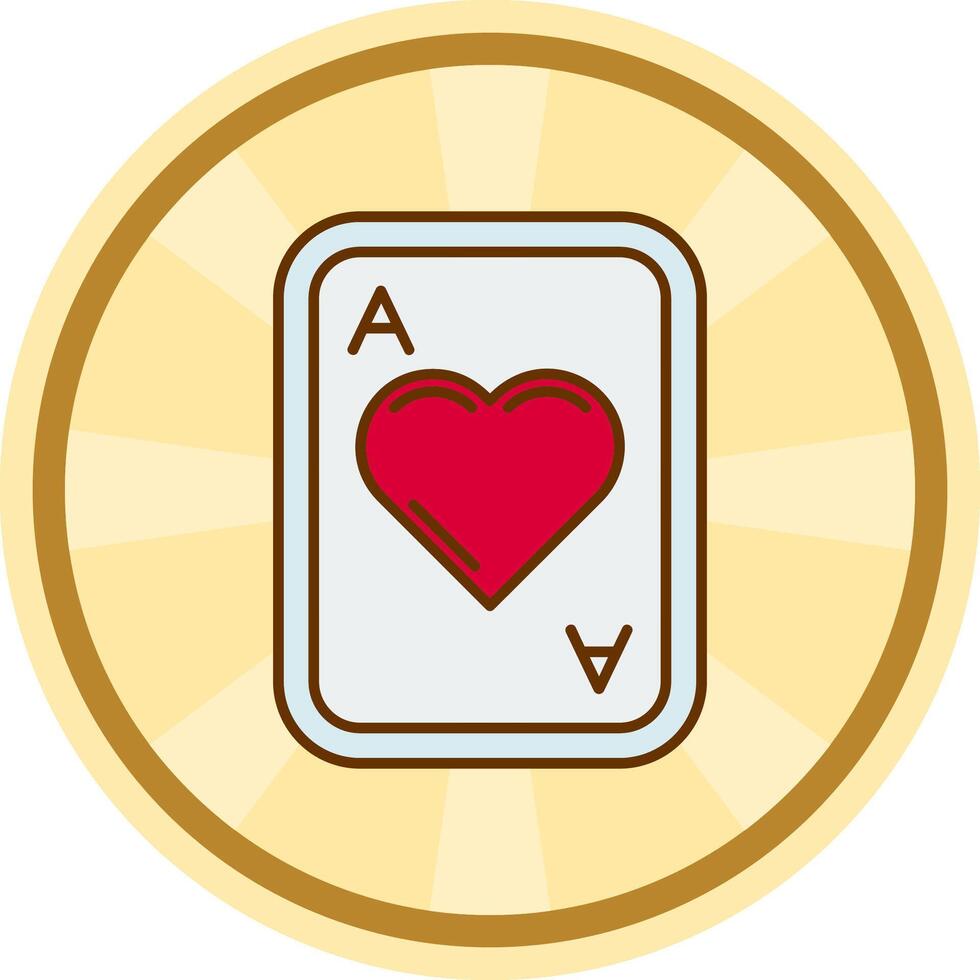 Hearts Comic circle Icon vector