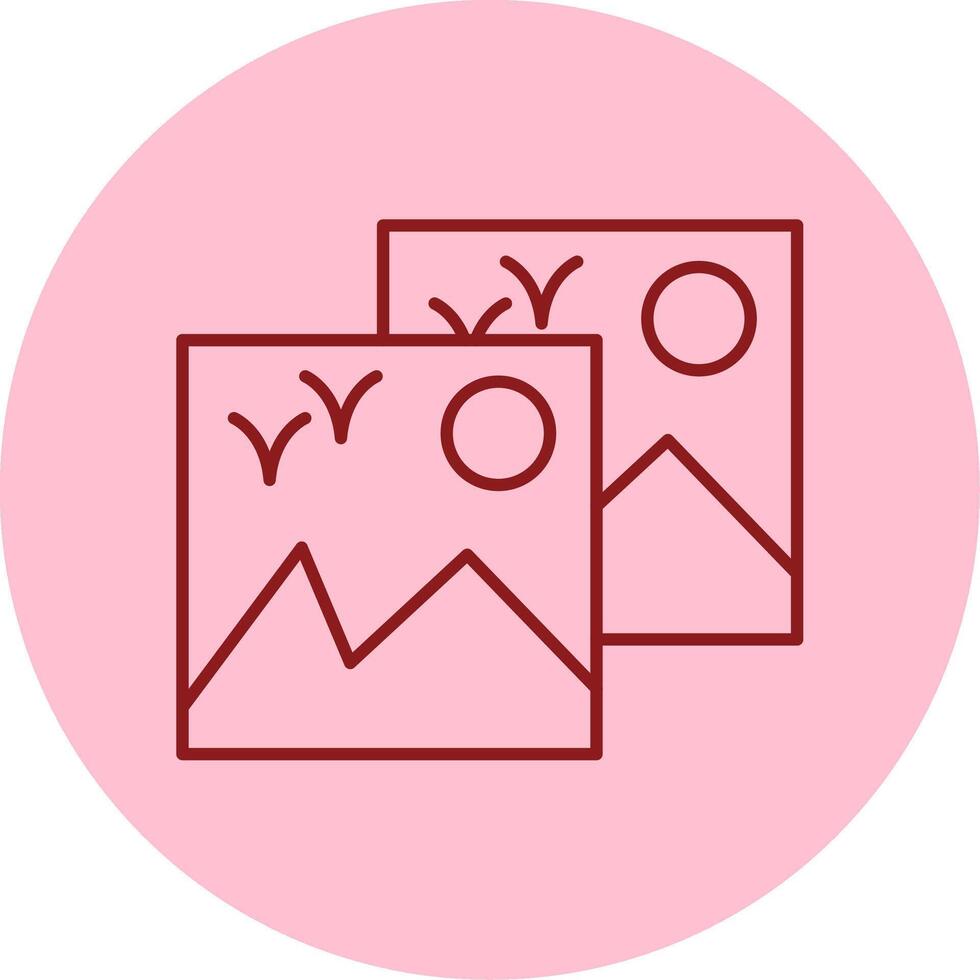 Images Line Circle Multicolor Icon vector