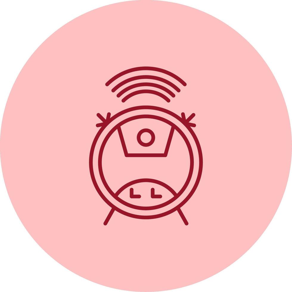 Wifi Line Circle Multicolor Icon vector