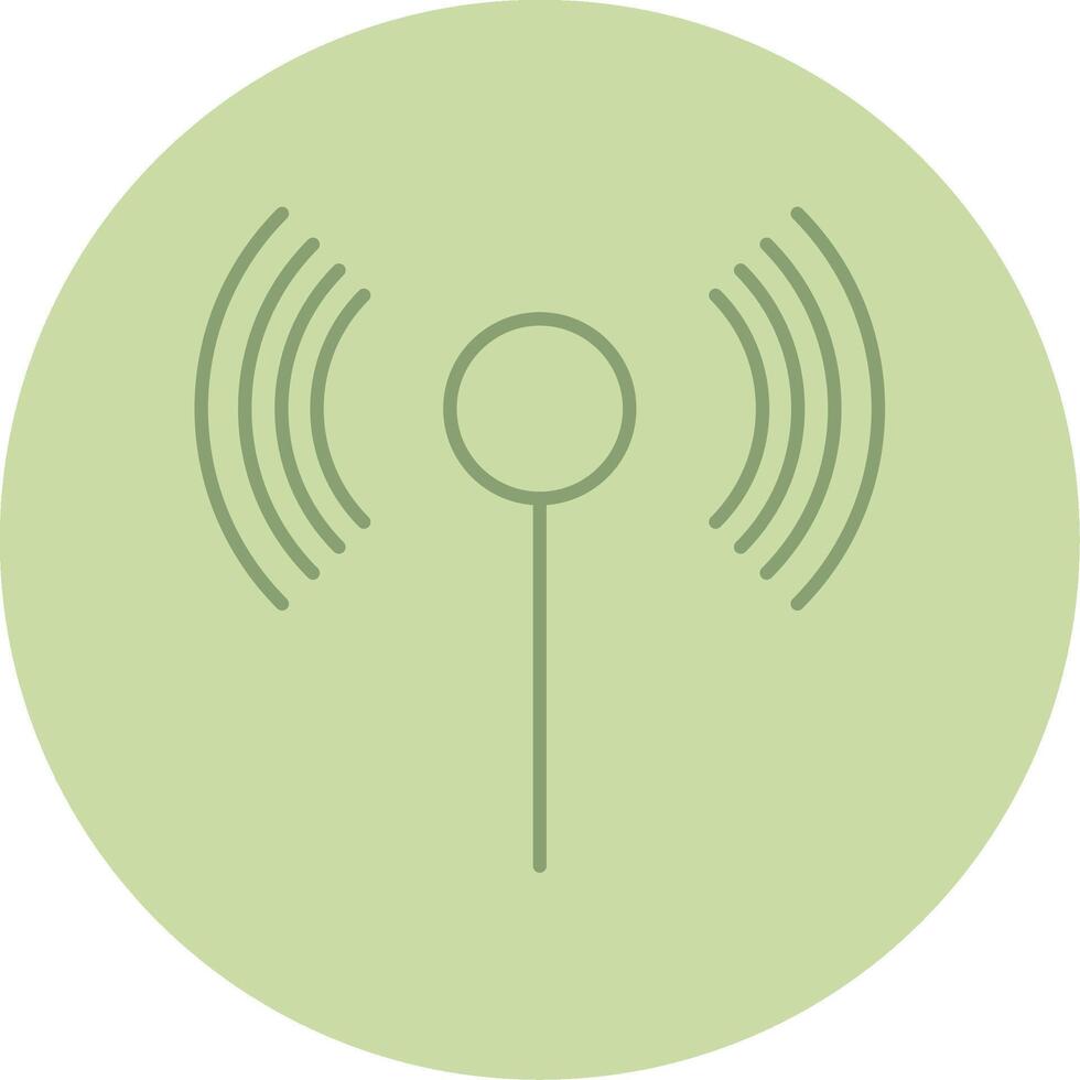 Wifi Line Circle Multicolor Icon vector