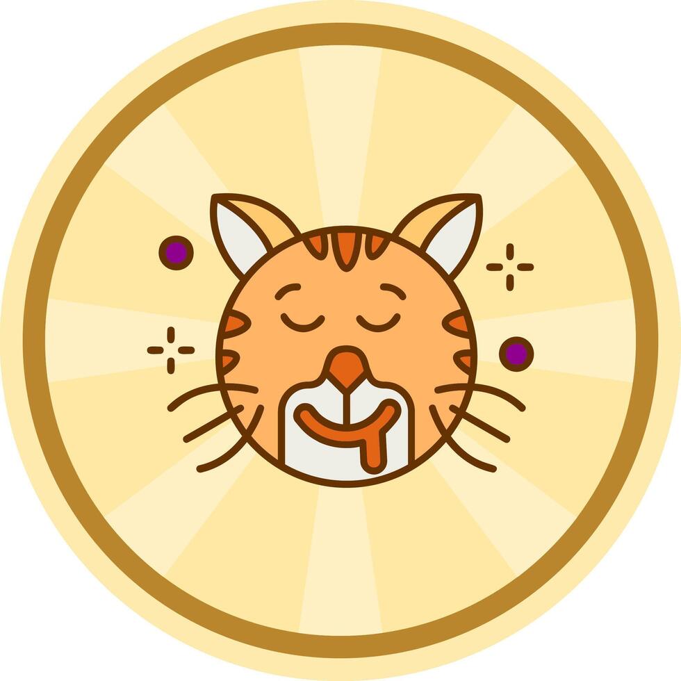 Drooling Comic circle Icon vector