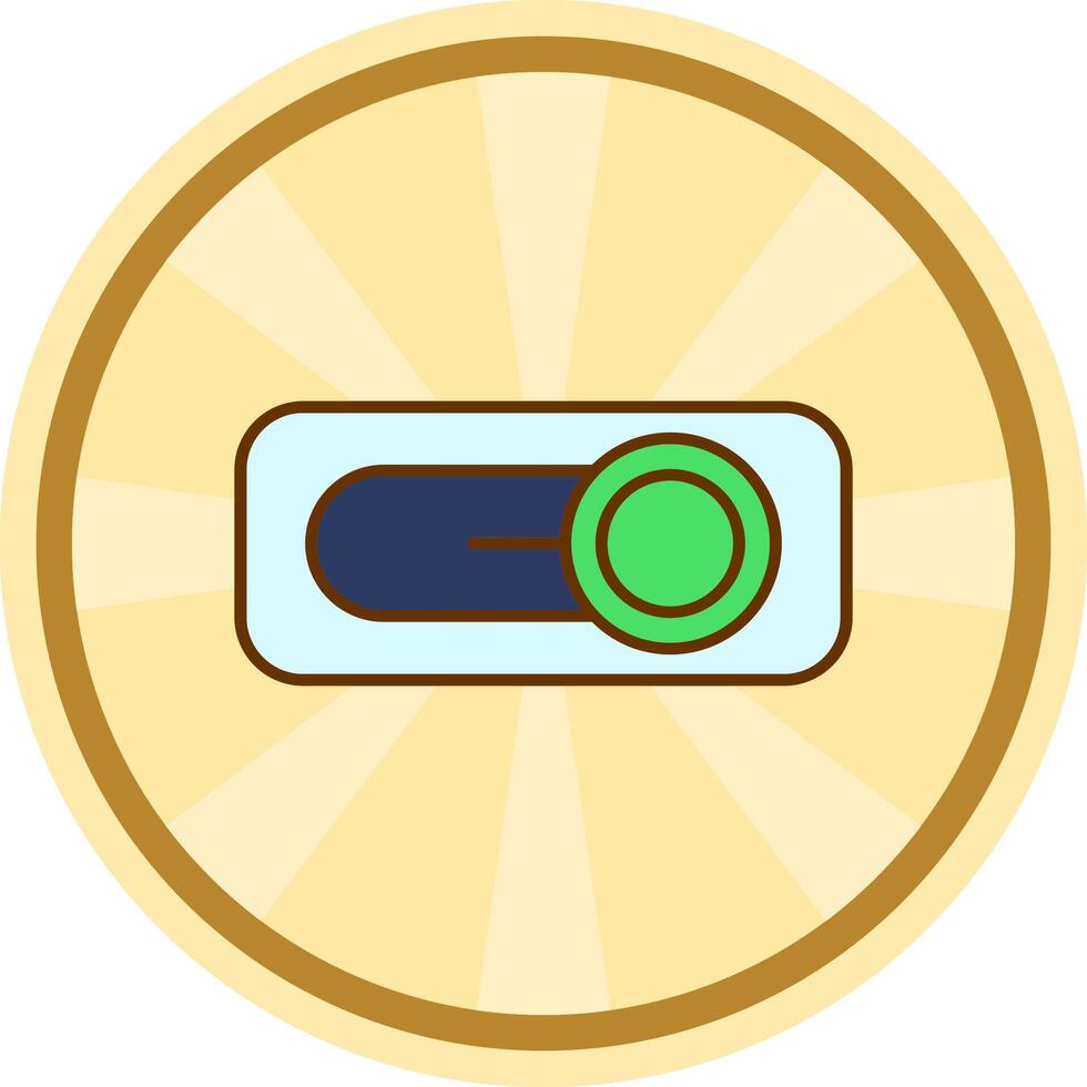 Switch Comic circle Icon vector