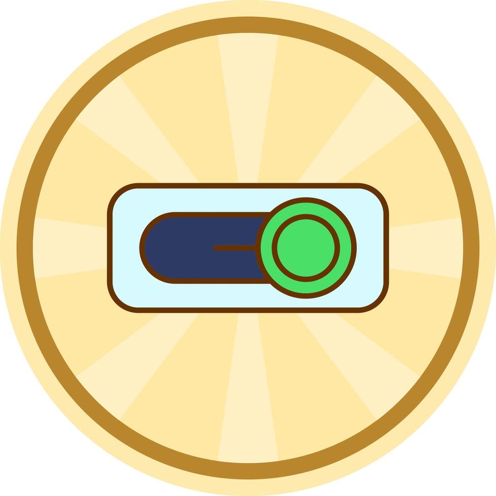 Switch Comic circle Icon vector