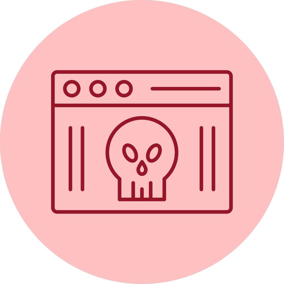 Webpage Line Circle Multicolor Icon vector