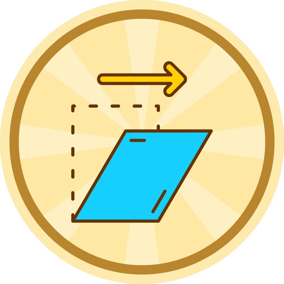 Shear Comic circle Icon vector