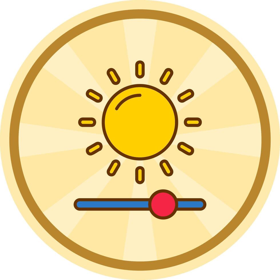 Brightness Comic circle Icon vector