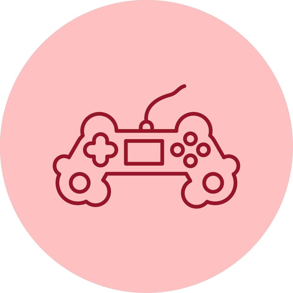 Gaming Line Circle Multicolor Icon vector