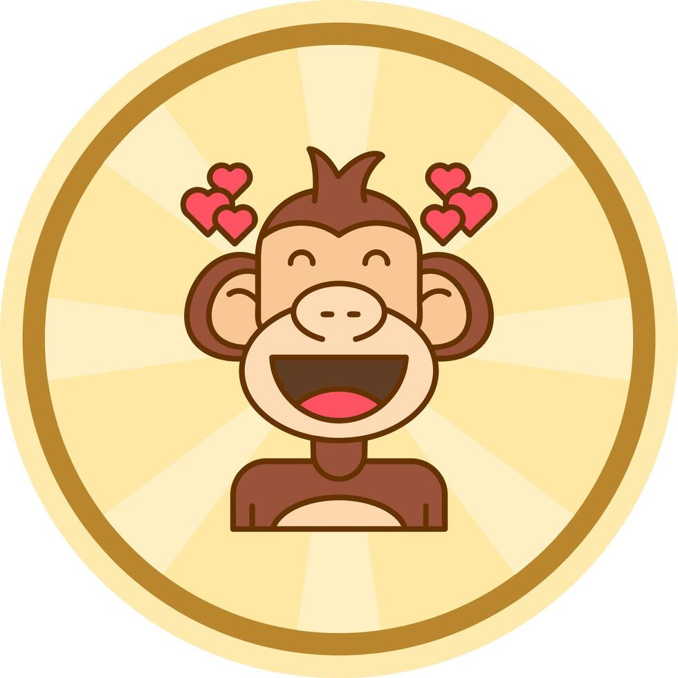 amor cómic circulo icono vector