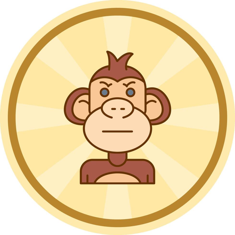 Angry Comic circle Icon vector