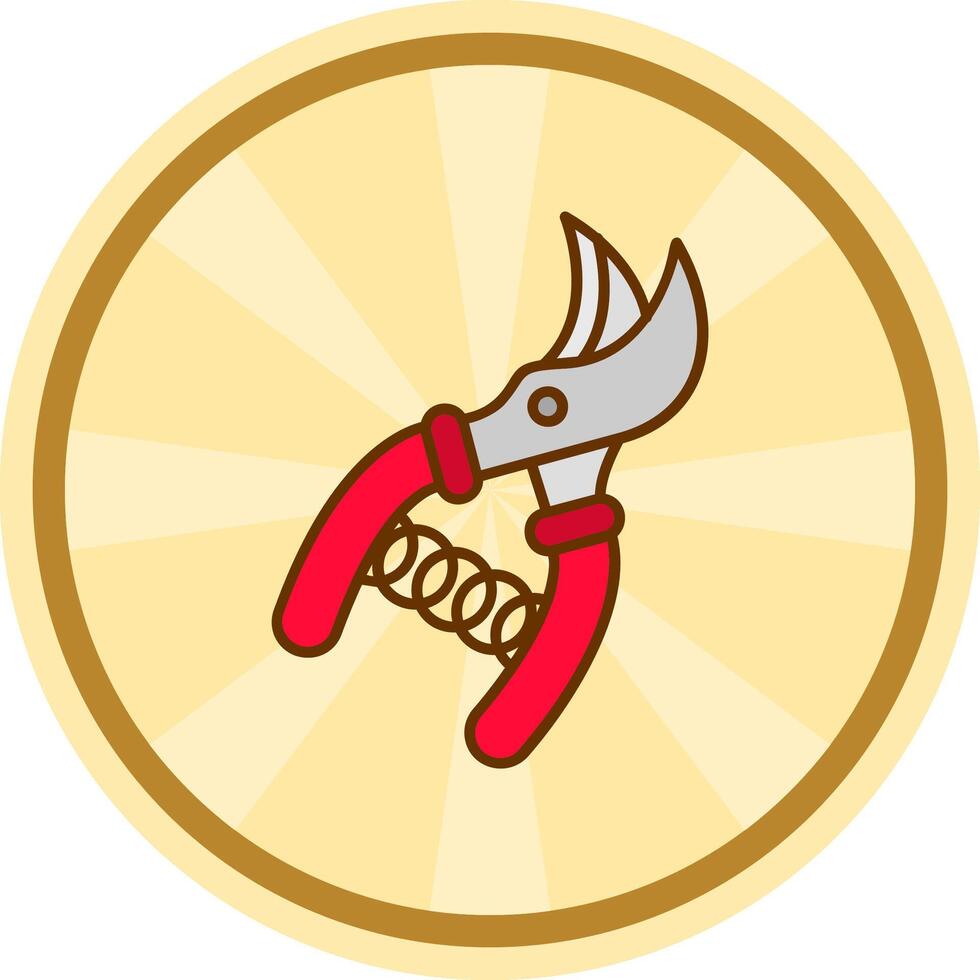 Pruners Comic circle Icon vector