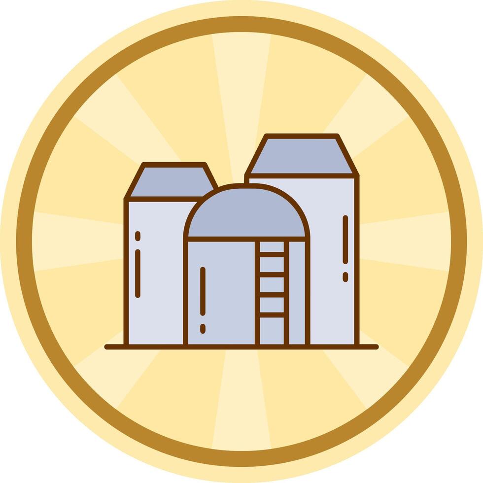 Silo Comic circle Icon vector