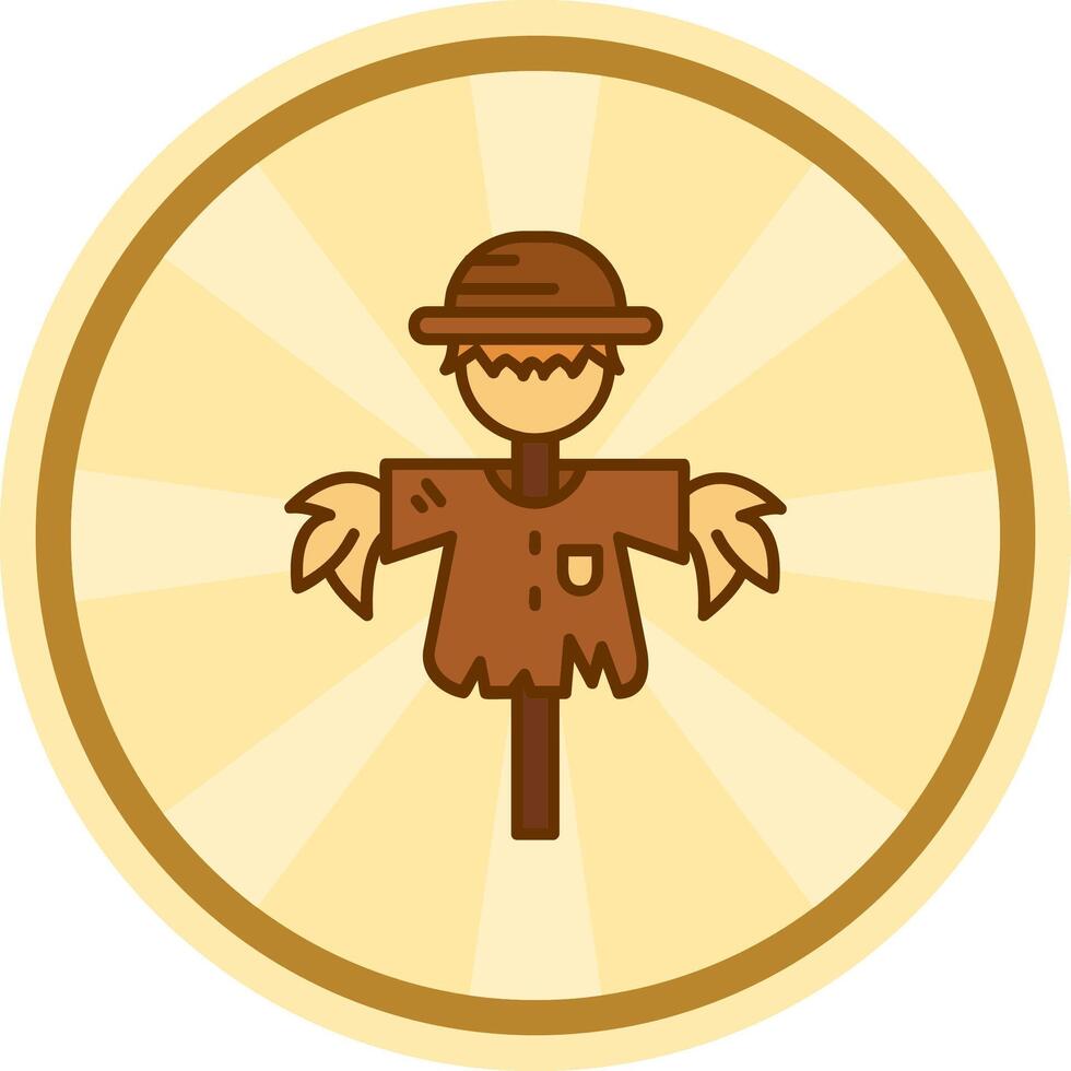 Scarecrow Comic circle Icon vector