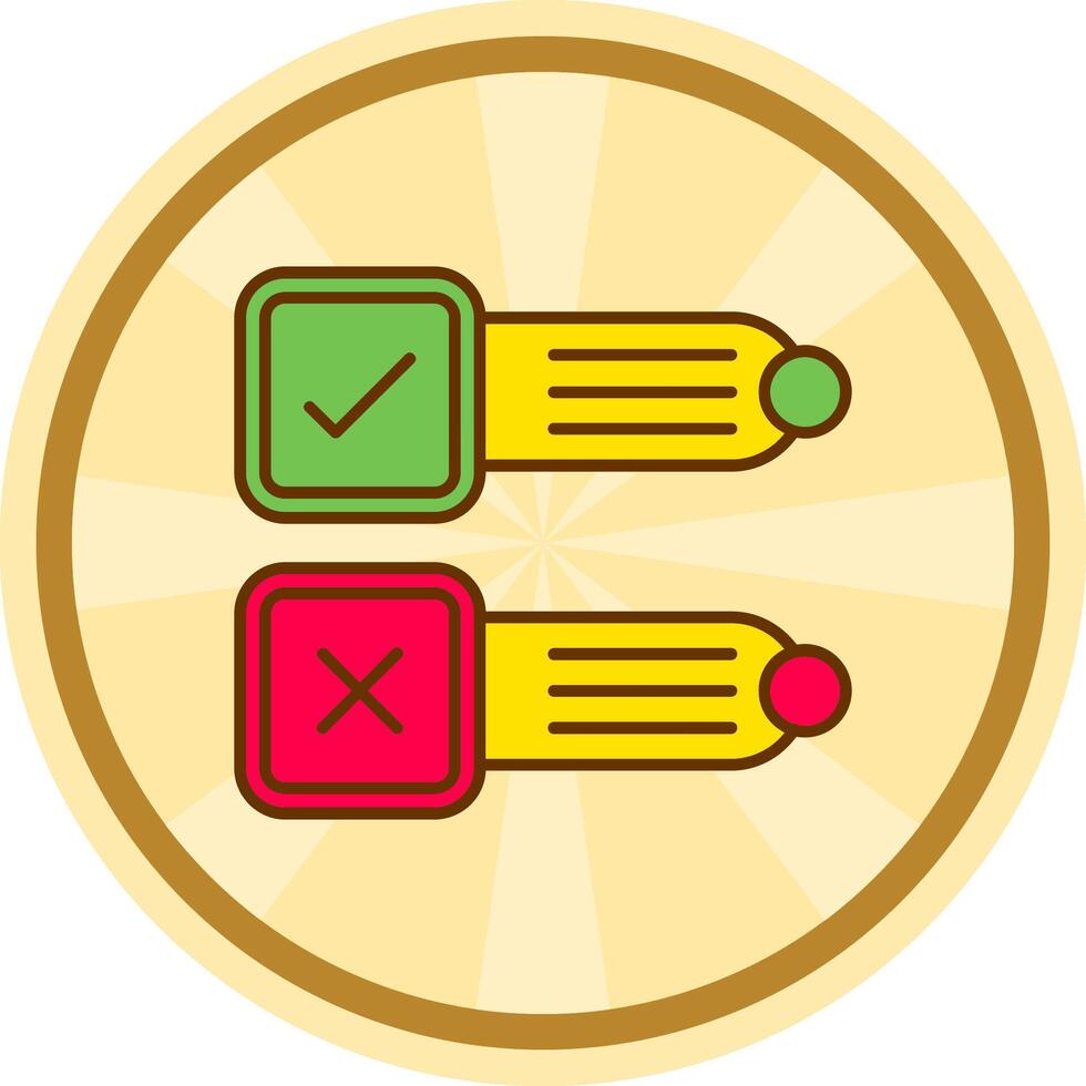 Poll Comic circle Icon vector