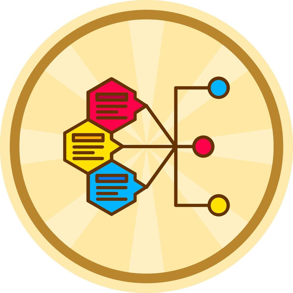 Index Comic circle Icon vector