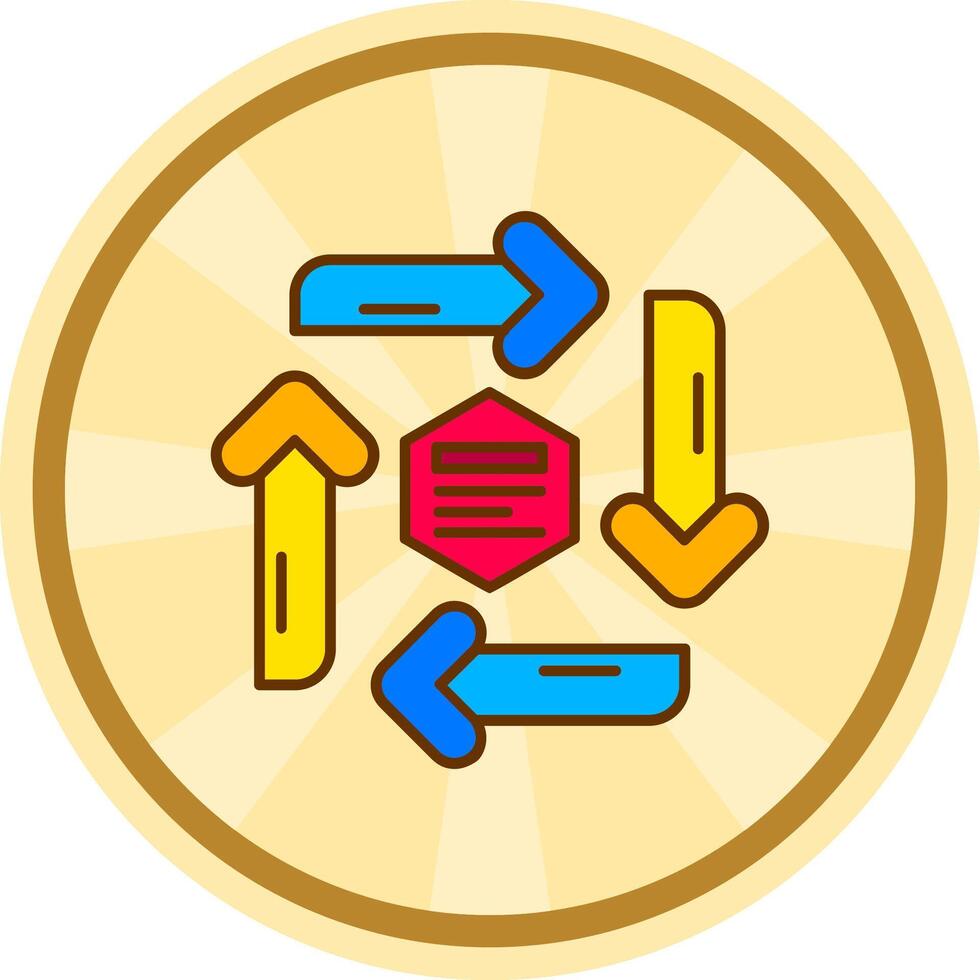 Infographic elements Comic circle Icon vector