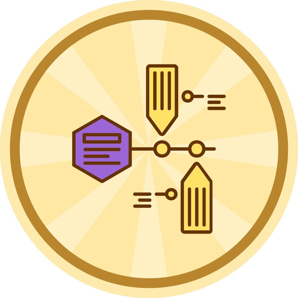 Timeline Comic circle Icon vector