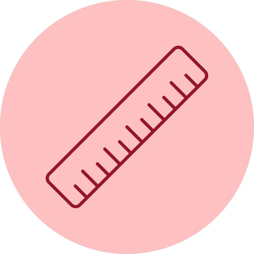 Ruler Line Circle Multicolor Icon vector