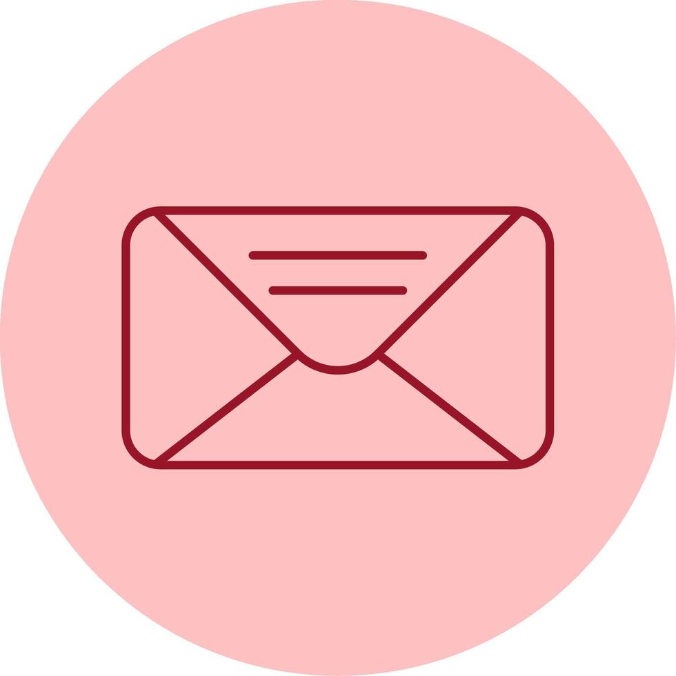Mail Line Circle Multicolor Icon vector