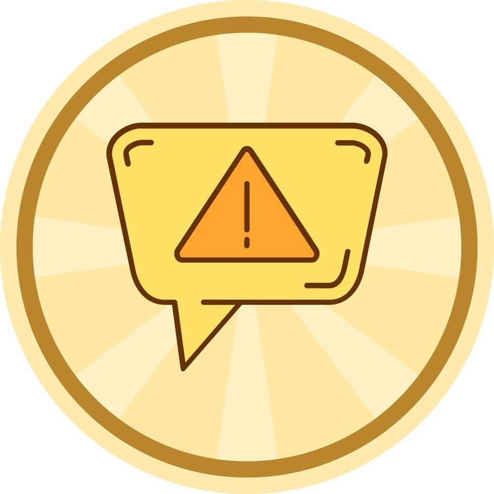 Alert Comic circle Icon vector