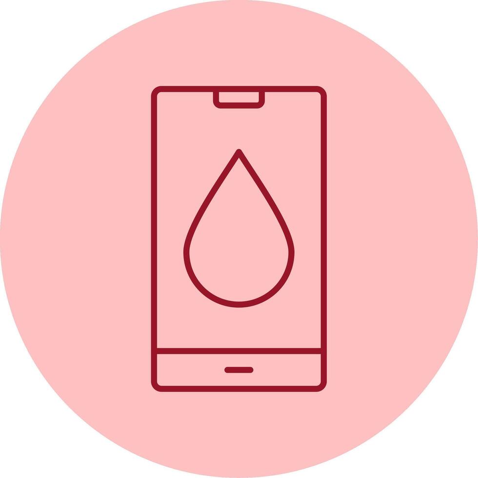 Water Drop Line Circle Multicolor Icon vector