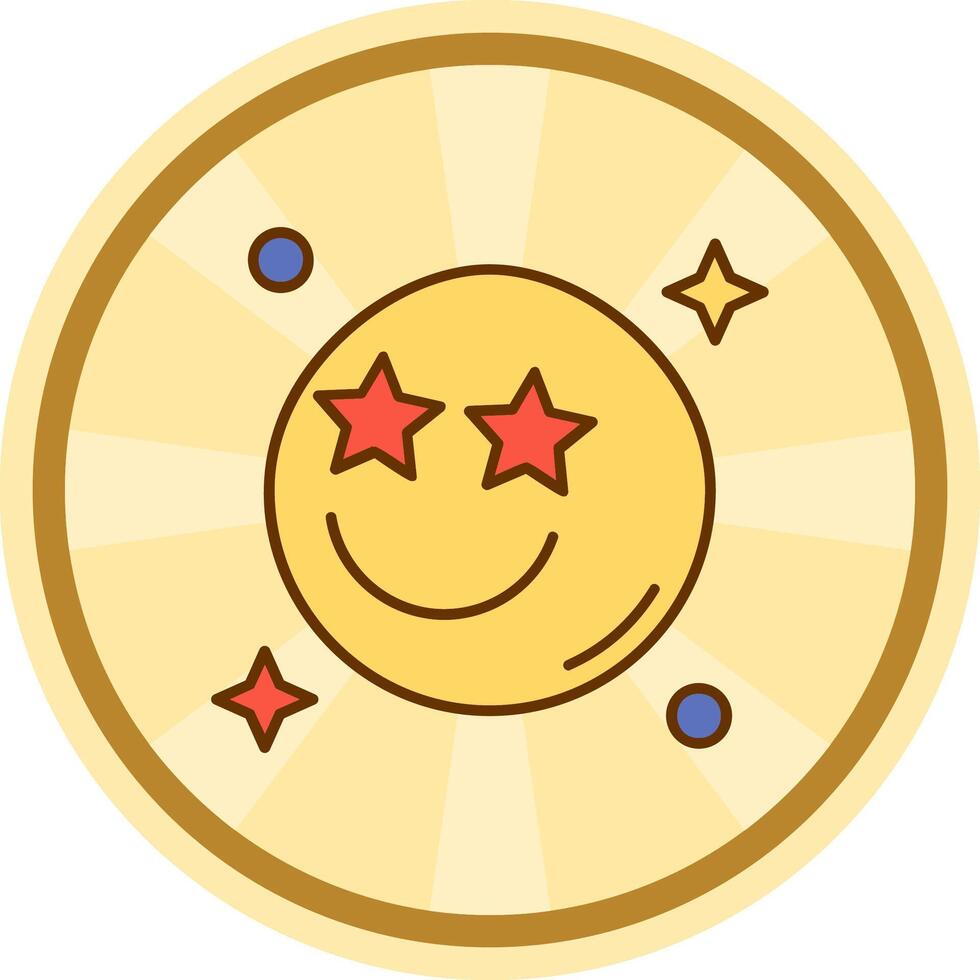 Famous Comic circle Icon vector