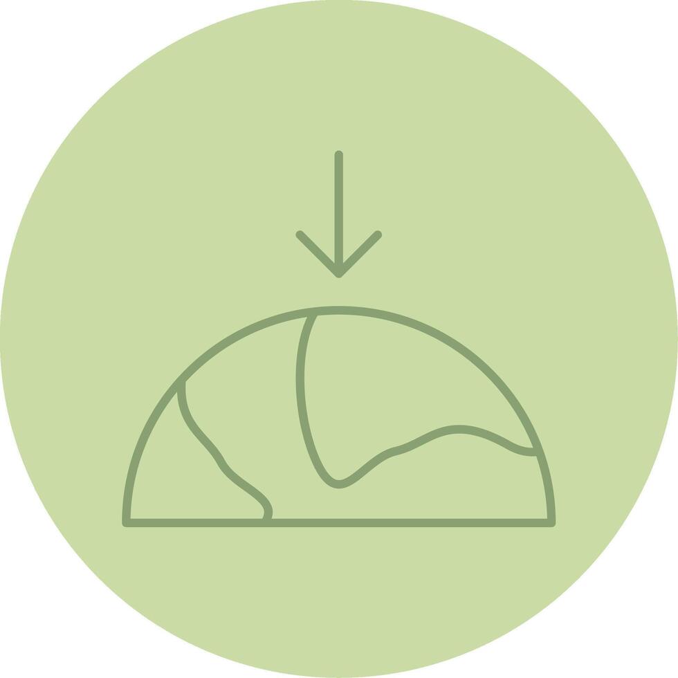 Gravity Line Circle Multicolor Icon vector