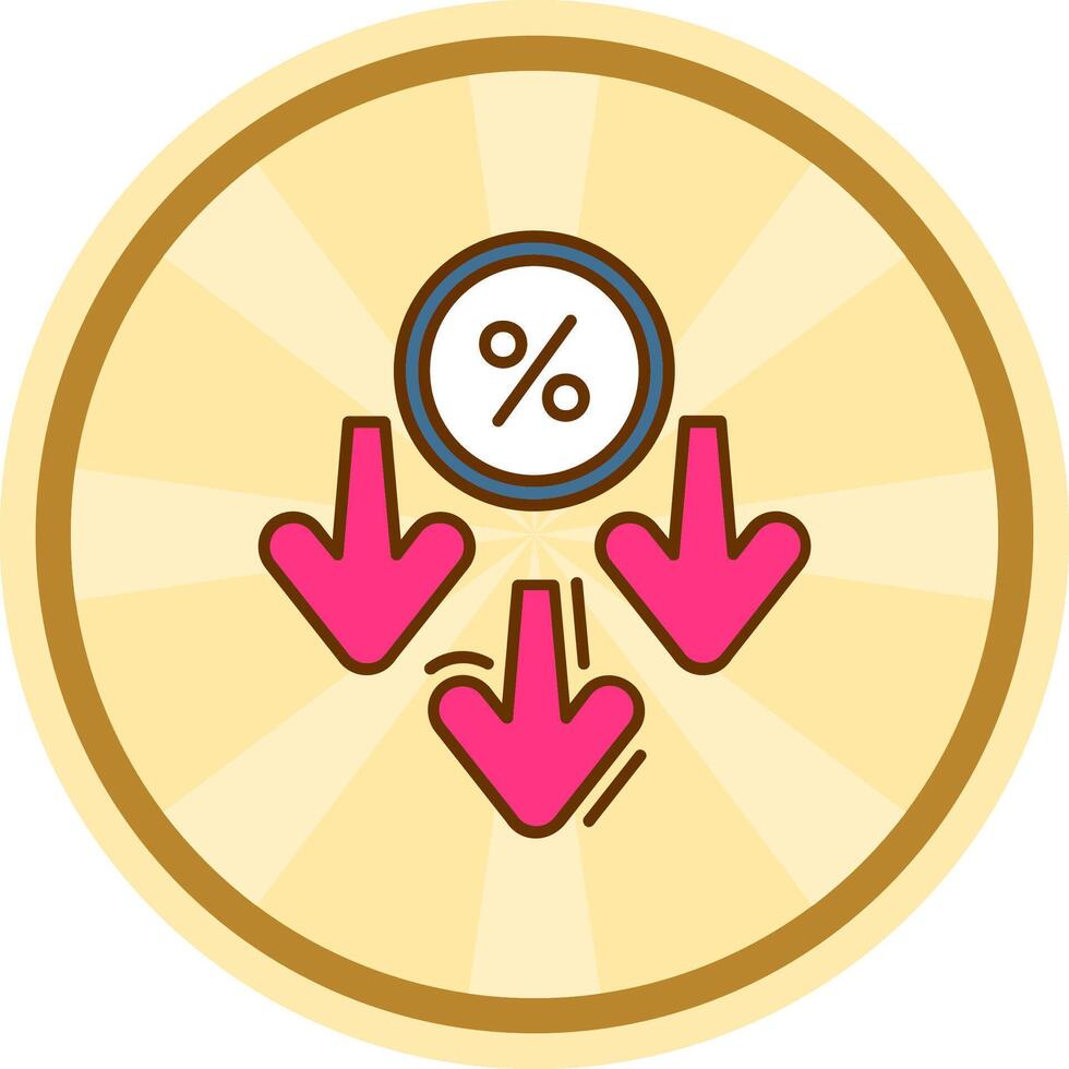 Discount Comic circle Icon vector