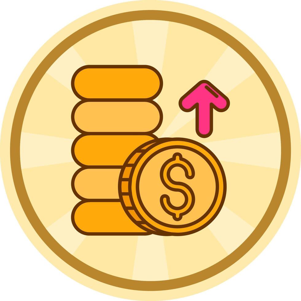 Profits Comic circle Icon vector