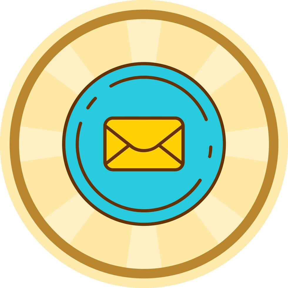 Email Comic circle Icon vector