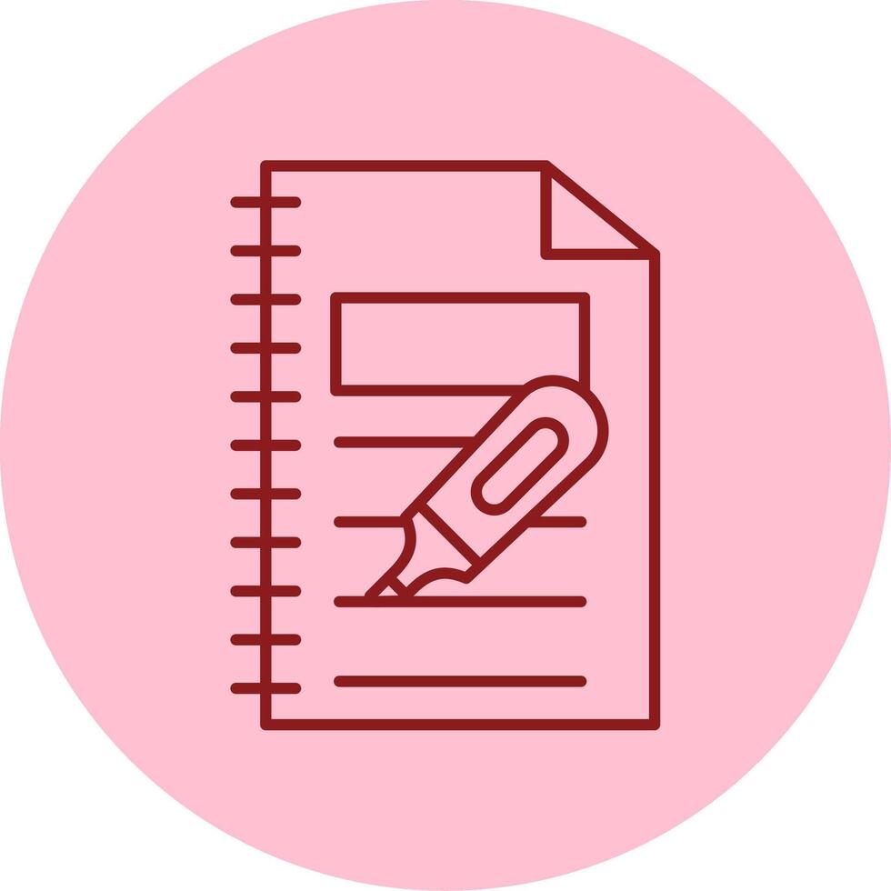Highlighter Line Circle Multicolor Icon vector