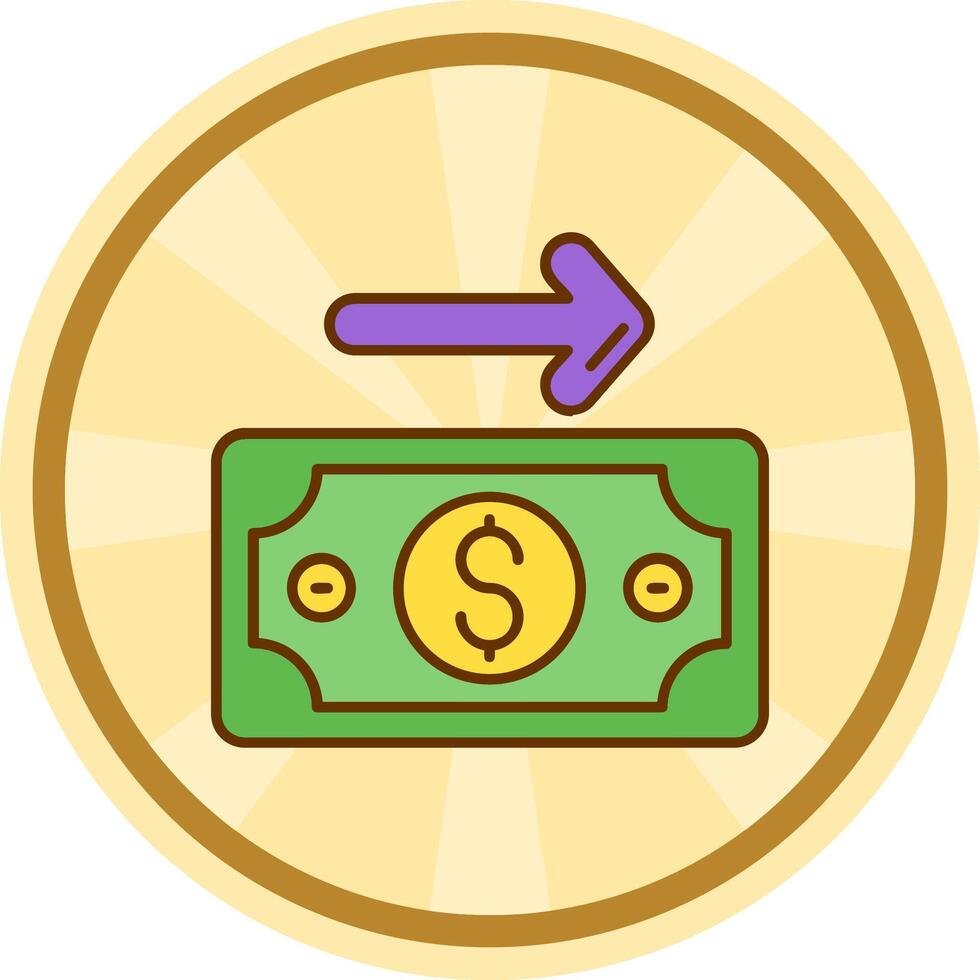 Payment Comic circle Icon vector