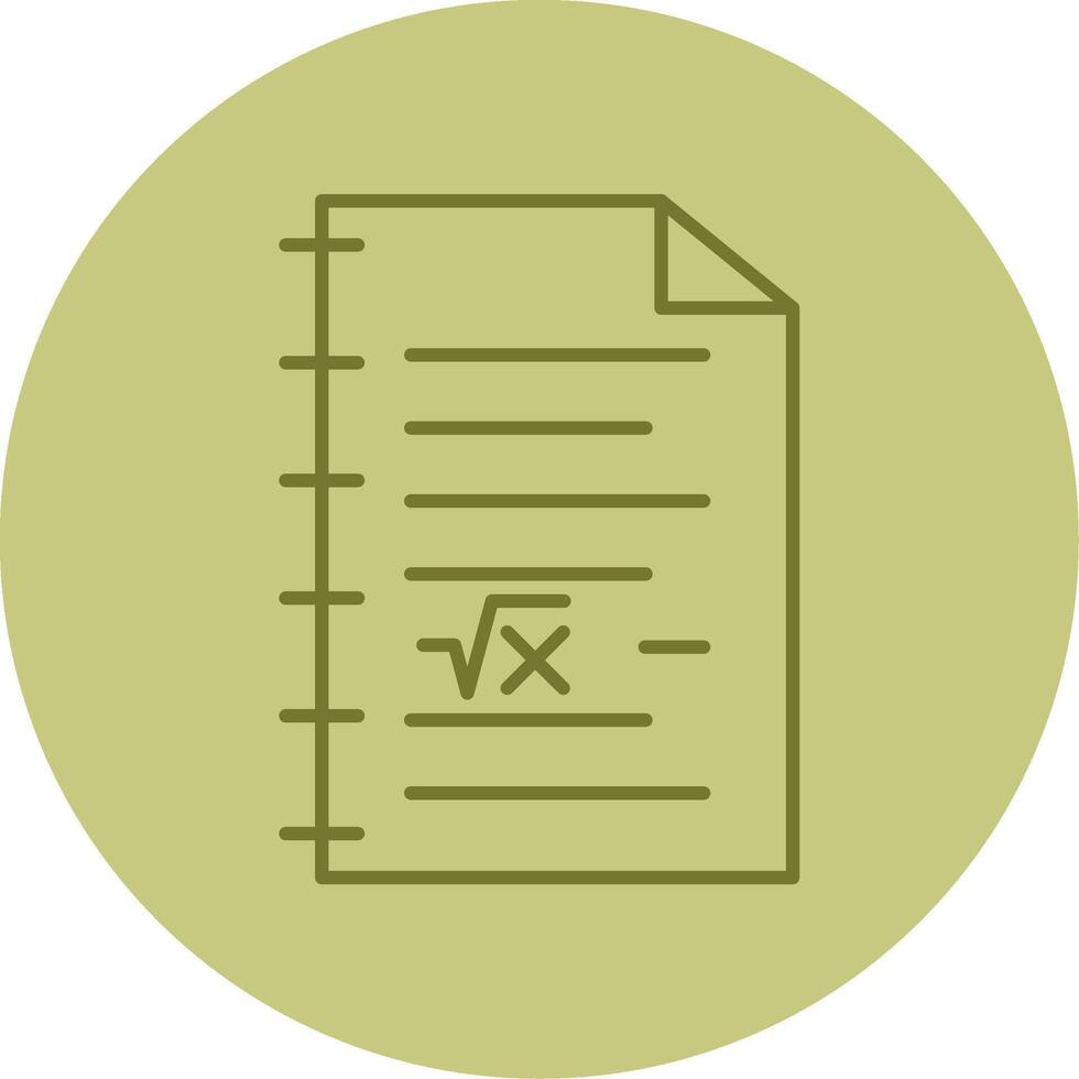 Math Line Circle Multicolor Icon vector