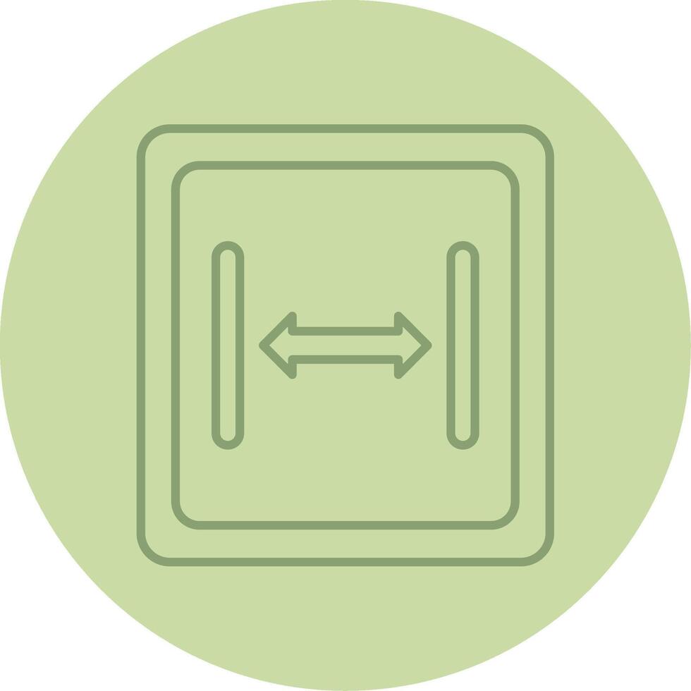 Size Line Circle Multicolor Icon vector