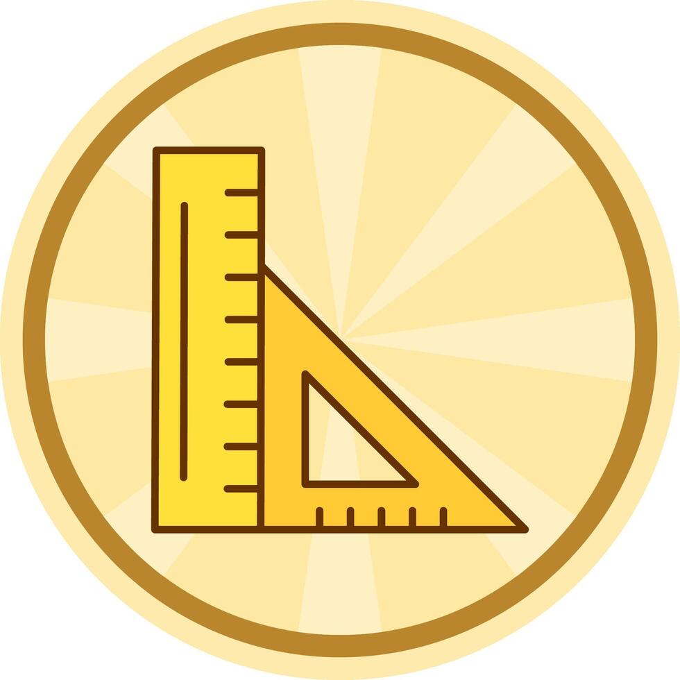 Ruler Comic circle Icon vector