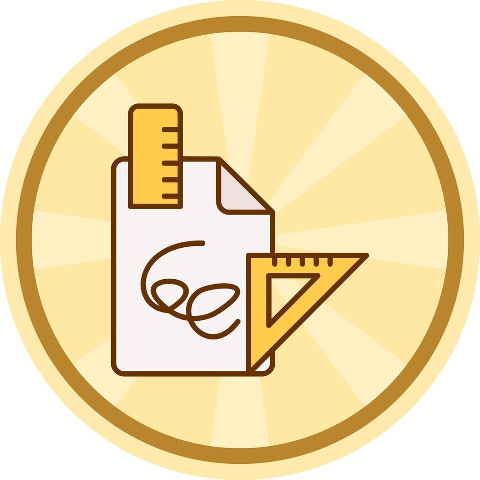 Drafts Comic circle Icon vector