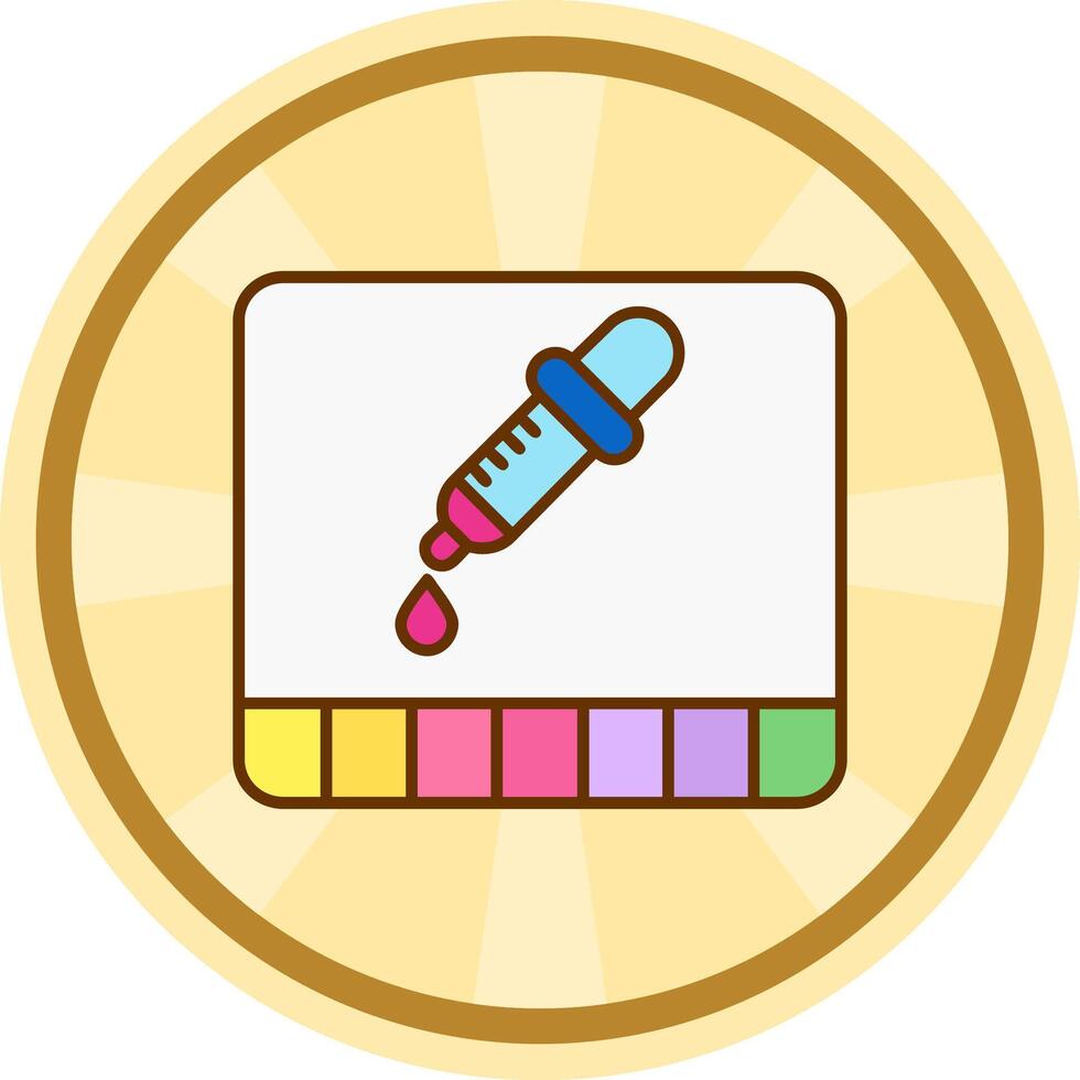 Dropper Comic circle Icon vector
