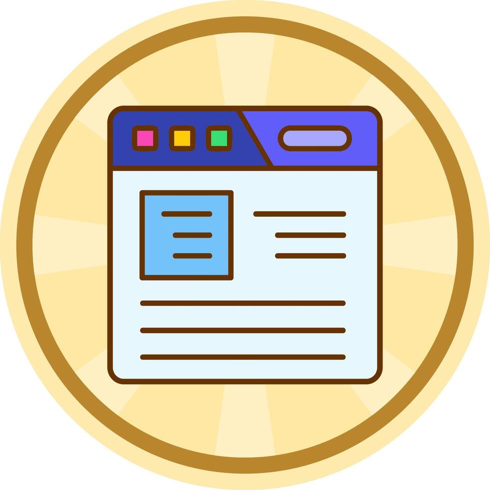 Article Comic circle Icon vector