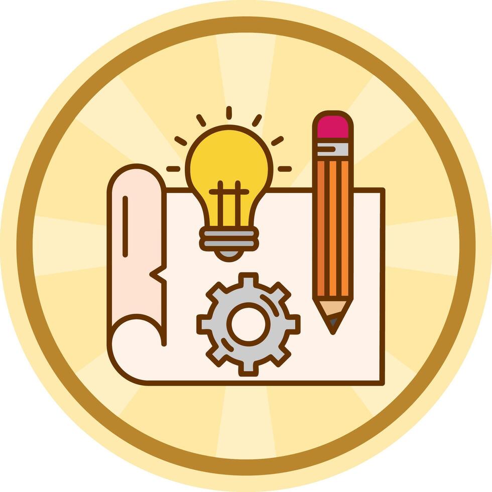 Blueprint Comic circle Icon 38276394 Vector Art at Vecteezy