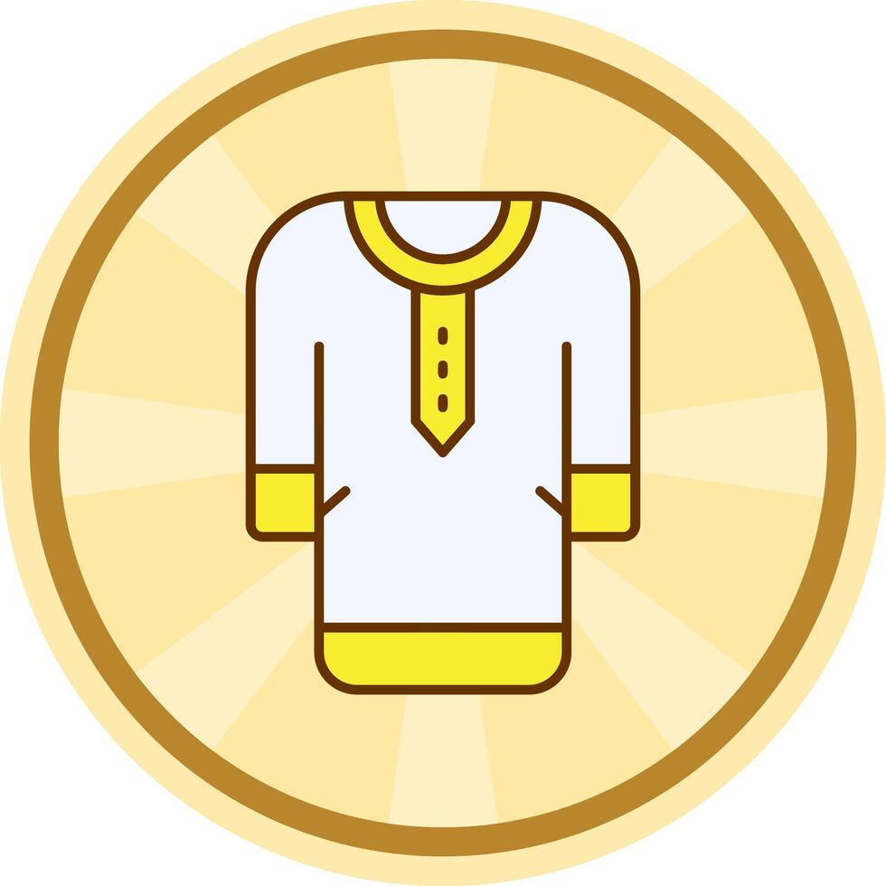 ropa cómic circulo icono vector