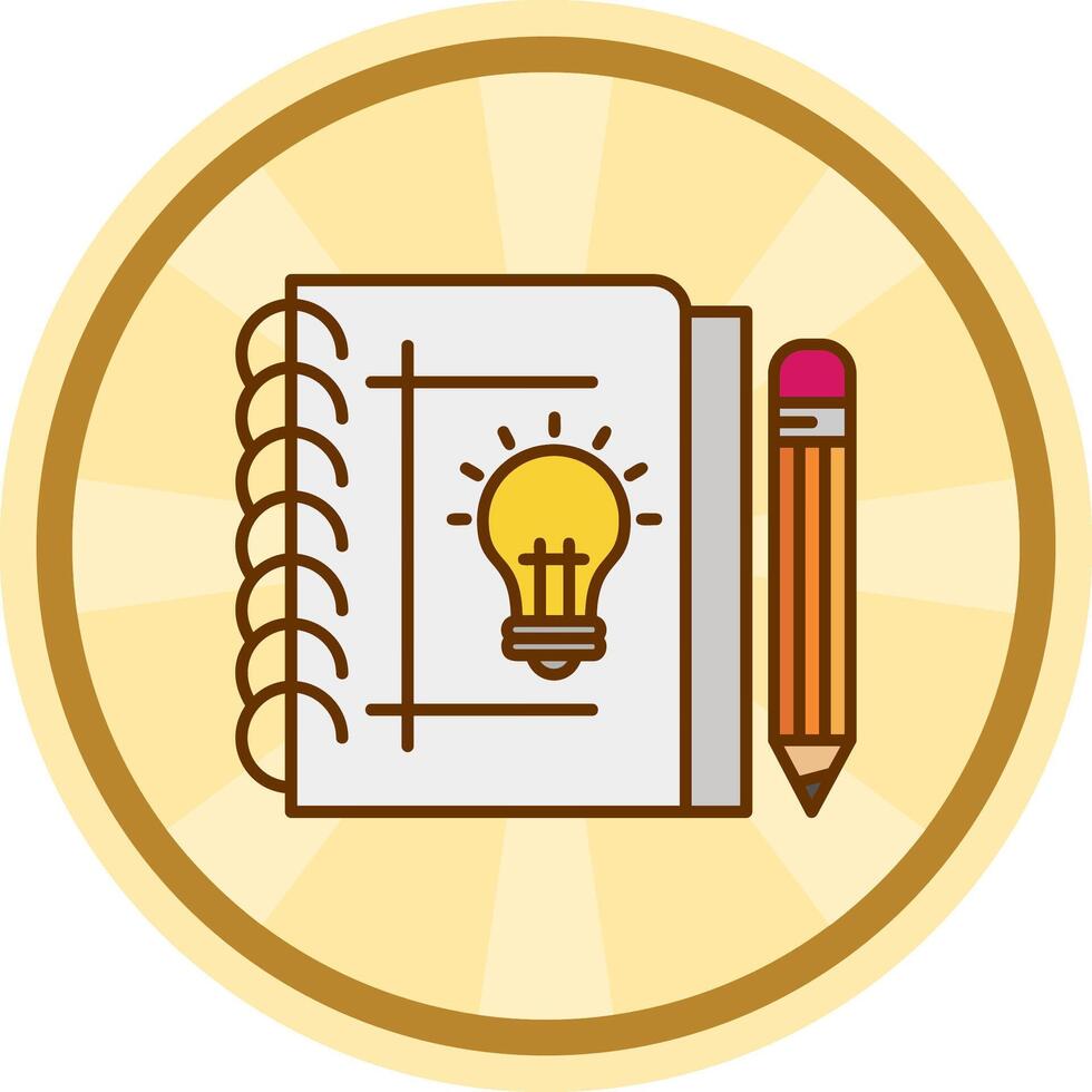 Sketchbook Comic circle Icon vector