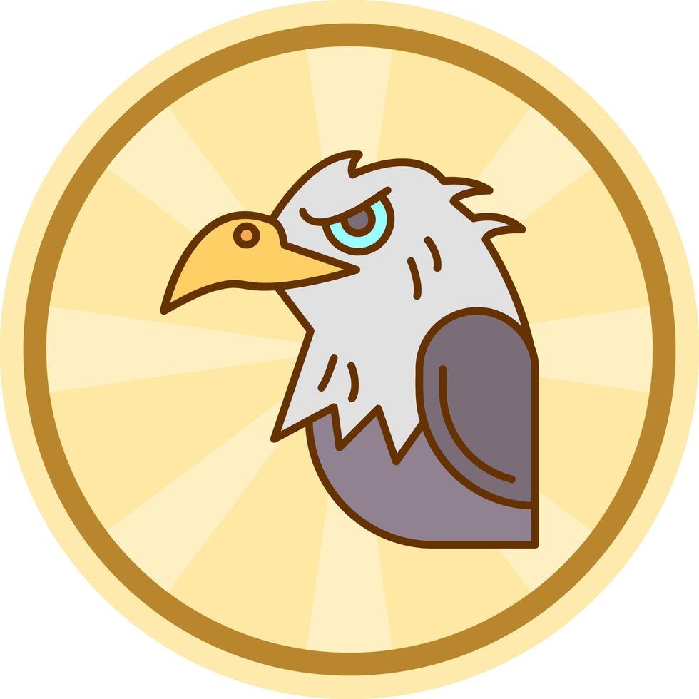 Eagle Comic circle Icon vector