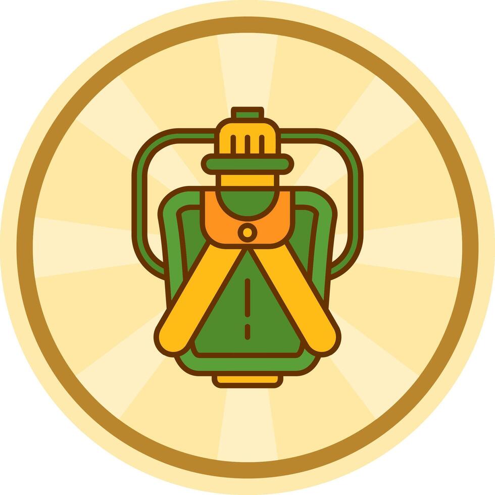 Canteen Comic circle Icon vector