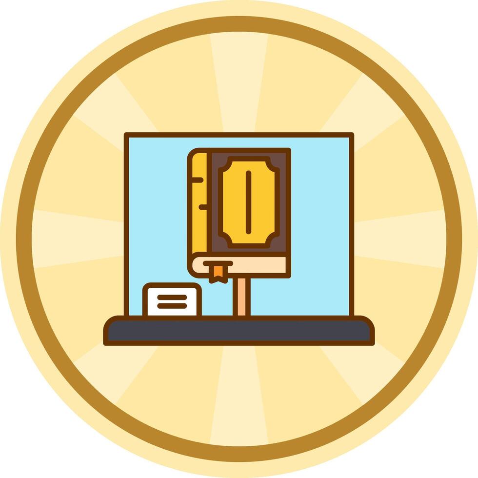 Book Comic circle Icon vector