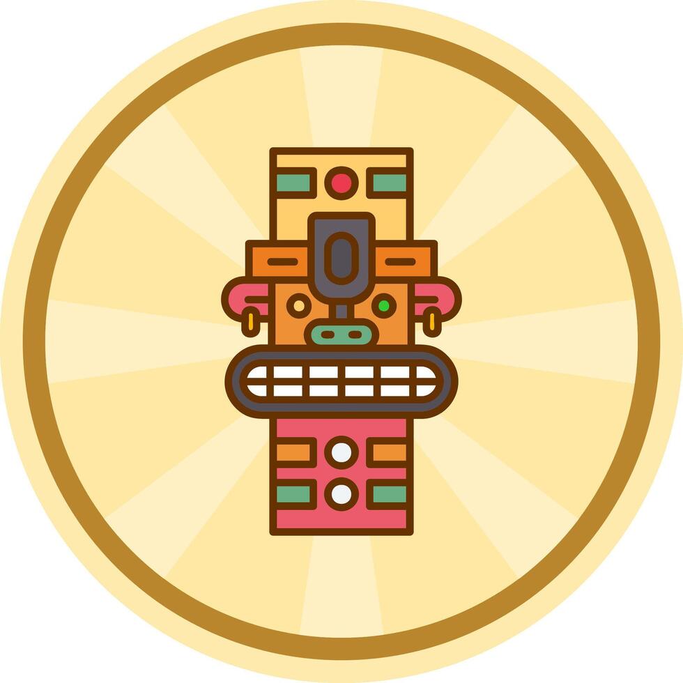 Totem Comic circle Icon vector