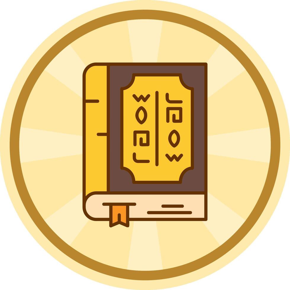 Book Comic circle Icon vector