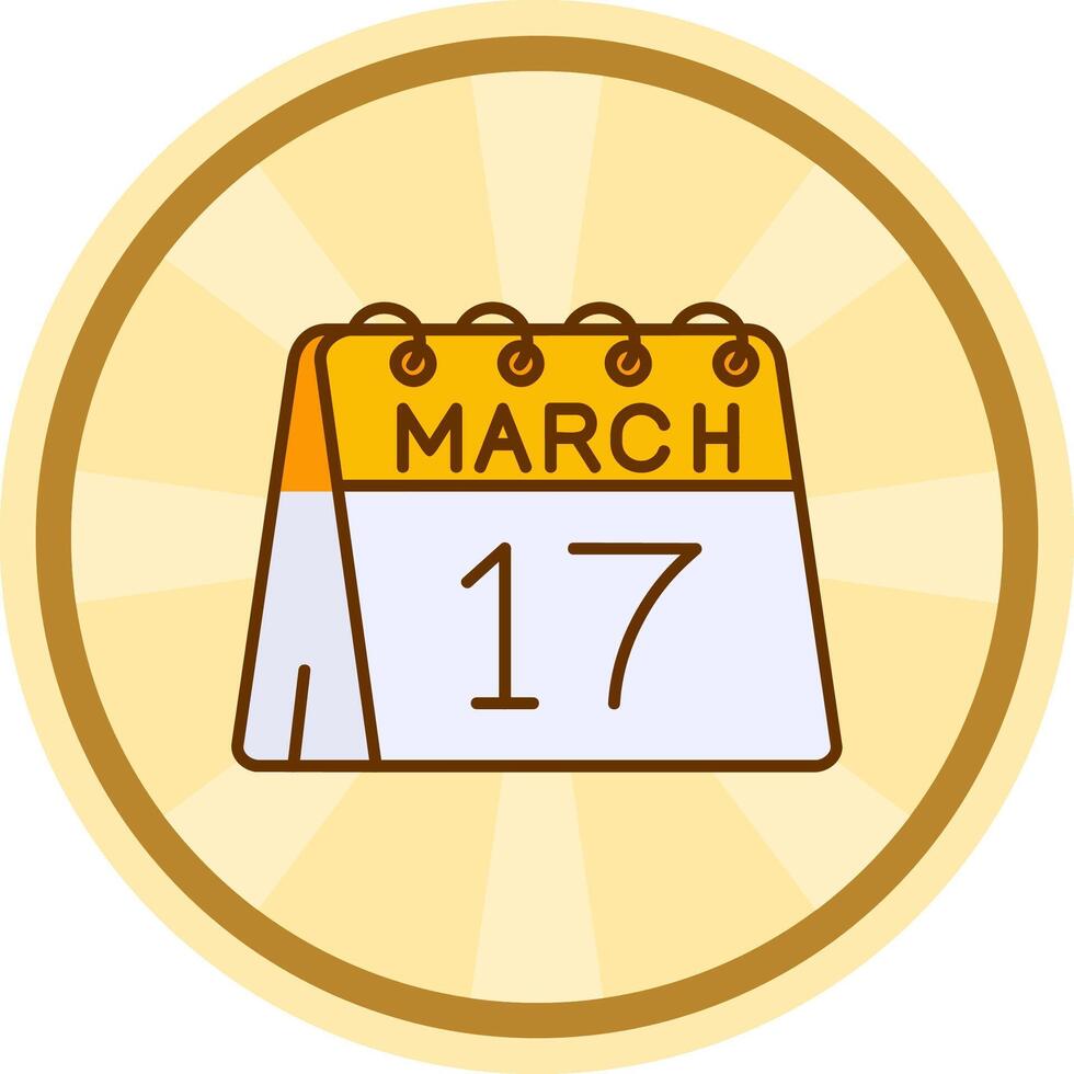 17th of March Comic circle Icon 38276818 Vector Art at Vecteezy