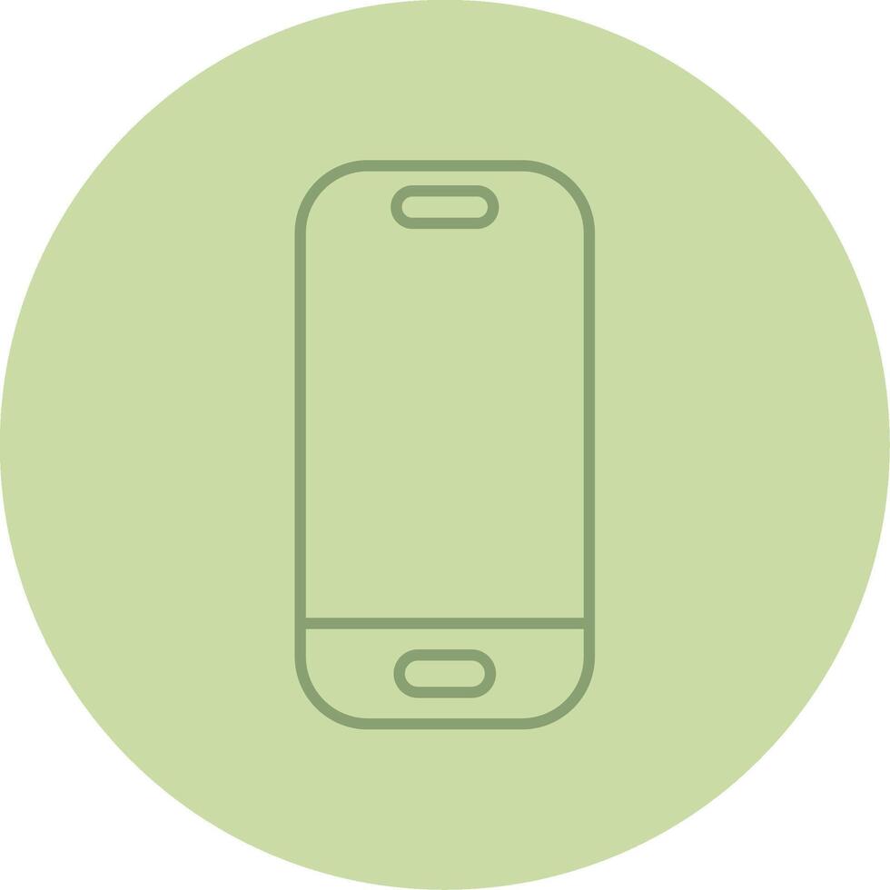 Smartphone Line Circle Multicolor Icon vector