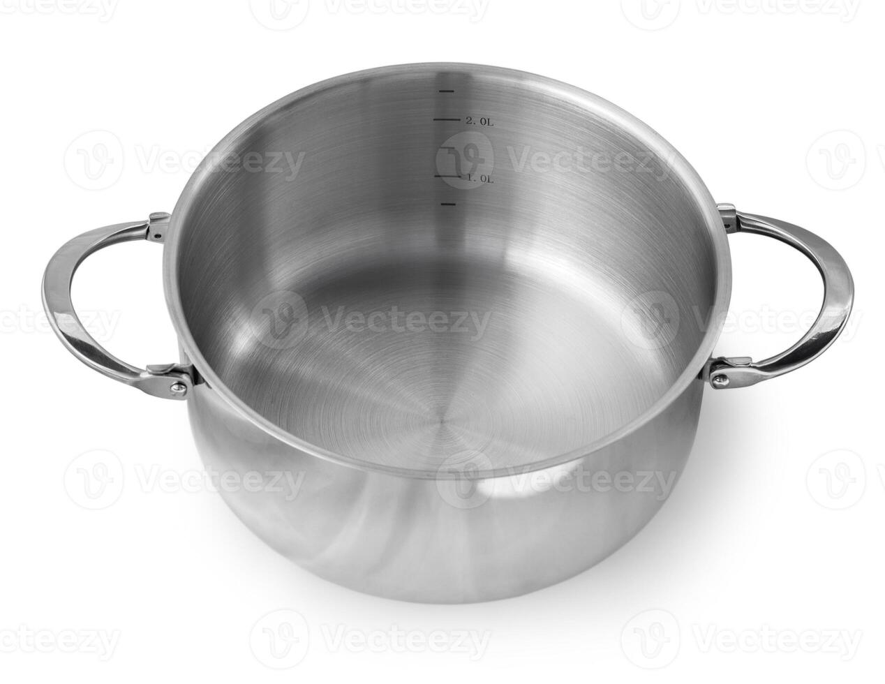 Stainless steel cooking pot photo