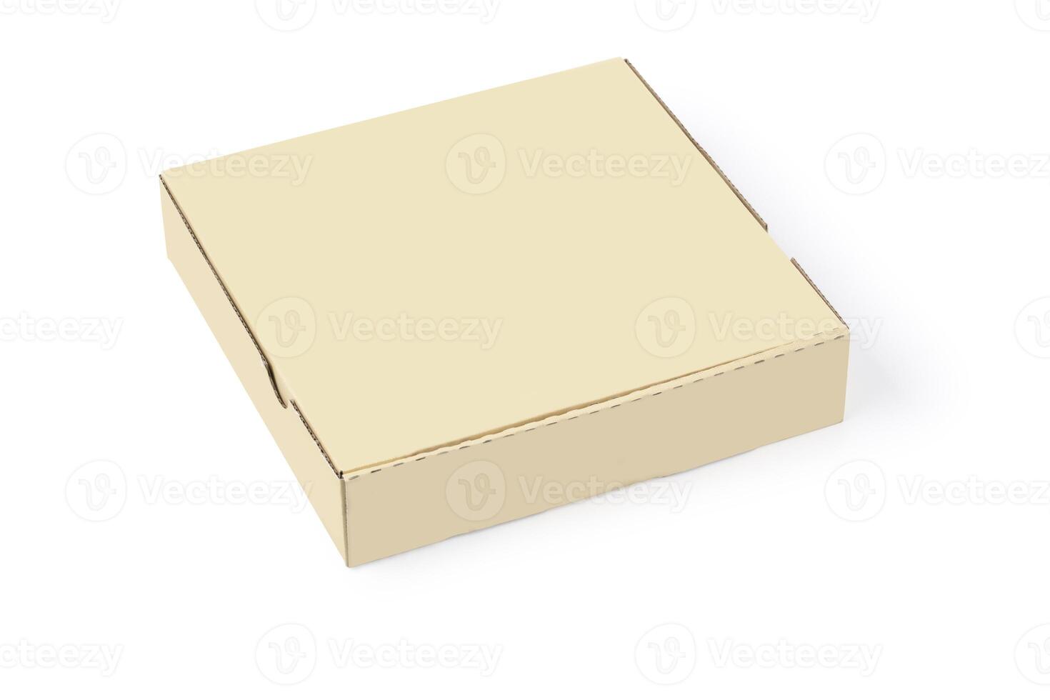 Carton box isolated on white photo