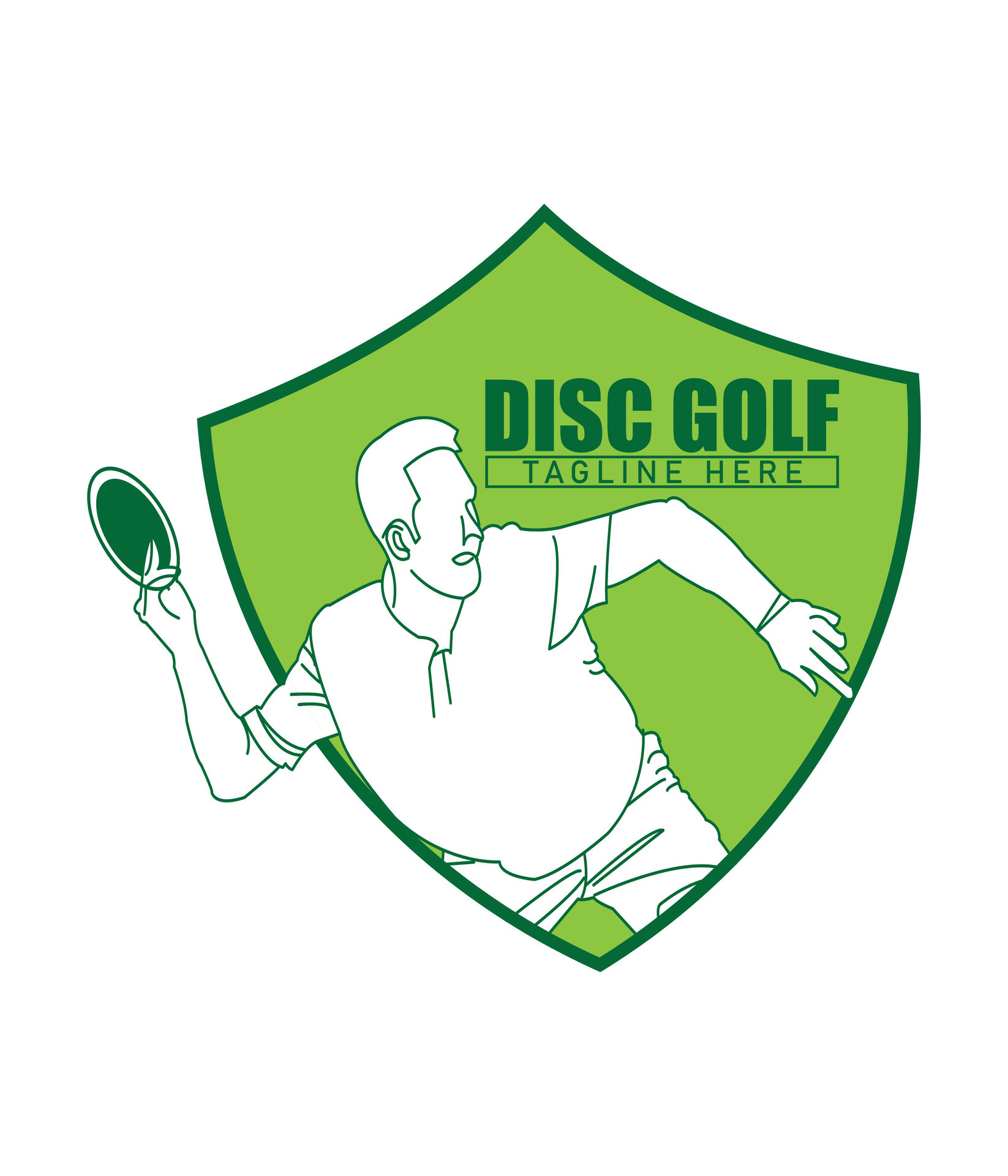 disc-golf-logo-design-38277662-vector-art-at-vecteezy
